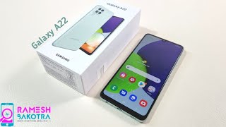 Samsung Galaxy A22 Unboxing and Full Review  48MP  5000 mAh  Super AMOLED [upl. by Gemperle]