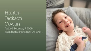 Celebrating Hunter Jackson Cowan – Memorial Service 9282024 [upl. by Cynthy]