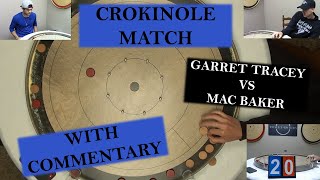 Beginner Crokinole Match Garret VS Mac HeadtoHead with Commentary [upl. by Reginnej678]