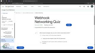 Webhook Networking Quiz  The Arcade Lessons [upl. by Euginimod]