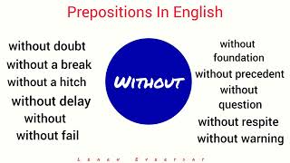 Preposition short video ll class  1 ll preposition without [upl. by Goodden]