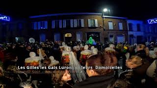 Les gilles les Gais Lurons et leurs Damoiselles  feux dartifice  lundi soir  110324 [upl. by Dduj482]