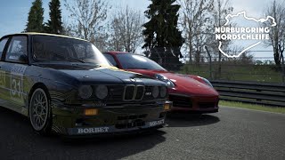 BMW E30 Nürburgring onboard  Porsches for breakfast [upl. by Harhay]