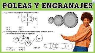 ✅Poleas y Engranajes  Razonamiento Matemático razonamientomatematico matematicabasica maths [upl. by Cryan]