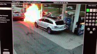 Gas Station Fire Extinguished by System [upl. by Mcevoy155]