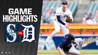 Mariners vs Tigers Game Highlights 81524  MLB Highlights [upl. by Maroj]