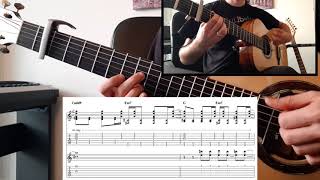 Wonderwall Guitar Duet with Tabs and Sheet Music [upl. by Kcirtapnaes]