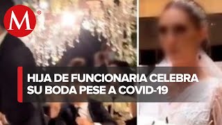 Sin importar la pandemia de covid19 celebran boda en la CdMX [upl. by Alim]