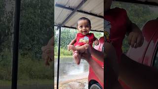 Evan First Rain Experience [upl. by Johnette]