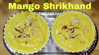 Mango Shrikhand  आम का श्रीखंड  viralfoodcookingvedio [upl. by Adda]