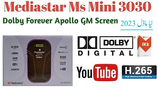 Mediastar Ms Mini 3030 H265Dolby GM Screen Complete Details [upl. by Ecertap]