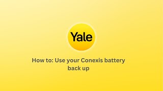 How to Use the battery back up on Conexis [upl. by Domash318]