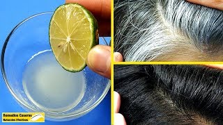 Esta Mezcla Sólo Contiene 2 Ingredientes  Aplicar Al Cabello Para Eliminar Las Canas Naturalmente [upl. by Ahcilef211]