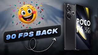 90 FPS is Back in POCO F6  Trick To Enable 90 FPS In Poco F6 In BGMI 35 Update  When 120 FPS [upl. by Allenrad228]