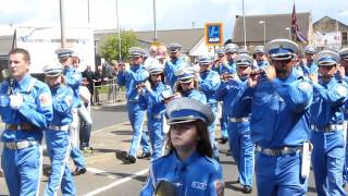 Harthill Loyalists  Orange Parade Bellshill 090711 in HD [upl. by Aisatan]