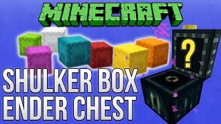 Minecraft 112 Shulker Box amp Ender Chest Guide Tutorial [upl. by Shornick]