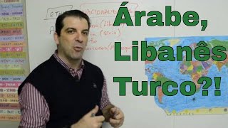 Árabe Turco Libanês Qual é a diferença Entenda [upl. by Nauqad]