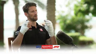 EXCLUSIVE Romain Grosjean reveals how he escaped horrific fireball crash [upl. by Leasi]