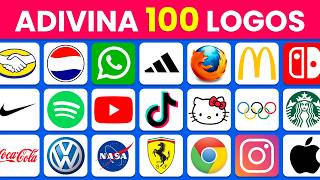 Adivina los 100 LOGOTIPOS Más Famosos del Mundo 🛍️✅  ¿Cuántas Marcas Conoces 😉 [upl. by Eedak]