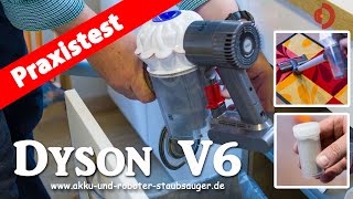 Dyson V6 der AkkuStaubsauger im Test Akkustaubsauger Test [upl. by Noami]