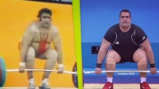 Olympic Weightlifting Champions 19762012 Super Heavyweight \ Олимпийские Чемпионы Тяжелая Атлетика [upl. by Temme]