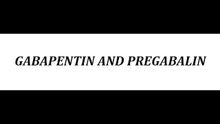 STAHLS  CH 8  MOOD STABILIZERS  Pt 10  GABAPENTIN amp PREGABALIN  psychiatrypsychopharmacology [upl. by Nirtak]