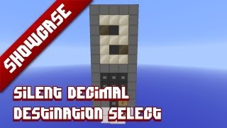 Minecraft Showcase  Silent decimal destination selector using comparator [upl. by Hamilah]