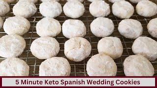 5 Minute Keto Spanish Wedding Cookies Gluten Free and Nut Free options [upl. by Mosa]