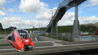 Zug Mitfahrt Güstrow  Rostock  SubzinLiessow  Laage  Train ride Viagem de trem [upl. by Gereron841]