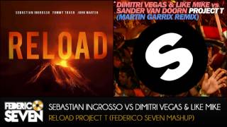 Sebastian Ingrosso vs Dimitri Vegas amp Like Mike  Reload Project T Federico Seven Mashup [upl. by Lirrad]