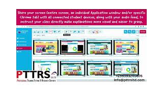 PTTRS Classroomcloud  Sharing your Screen with you students [upl. by Litnahc247]