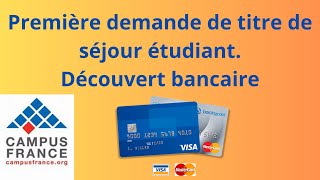 Voici lerreur a éviter pour son premier titre de séjour étudiantdécouvert bancaire [upl. by Seadon]