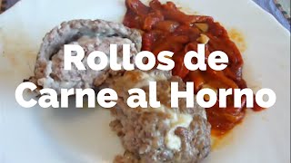 Rollos de Carne al Horno  Receta casera fácil y barata [upl. by Billie883]