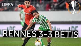 RENNES 33 BETIS UEL HIGHLIGHTS [upl. by Adelia]