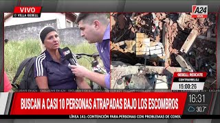 🚨DERRUMBE EN VILLA GESELL TRAGEDIA Y MUERTE [upl. by O'Neil]