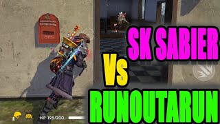 Free Fire tricks and tips  Sk sabier vs Runoutarun Run Gaming [upl. by Ynots]