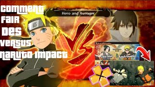 Comment installer et jouer au mod versus 1 vs 1 dans Naruto impact PPSSPP [upl. by Esyned]