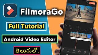 FilmoraGo app Tutorial  FilmoraGo editing Telugu  filmorago [upl. by Imoyaba]