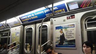 MTA NYC Subway On Board R160B Siemens Q Train from 49th Street to Canal Street [upl. by Spitzer]