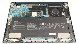 🛠️ How to open ASUS Zenbook 14 OLED UX3405  disassembly and upgrade options [upl. by Aret744]