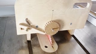 Table saw circle and gear jig [upl. by Thedric]