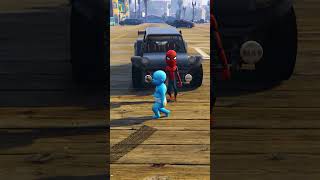 GTA V  GREEN HULK SON SAVE BY SPIDERMAN FROM DANGER VENOM 😰😰 shorts [upl. by Riana]