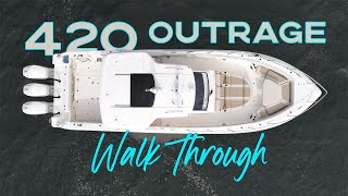 Touring the Impressive 420 Outrage w Triple 600 HP Mercurys [upl. by Eelsel946]