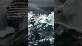 How Does a Cruise Ship Survive Terrifying Waves in a Storm storm scaryocean ship [upl. by Tena]