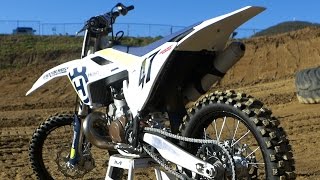 2017 Husqvarna TX300 conversion to TC300 2 stroke  Motocross Action Magazine [upl. by Osgood]