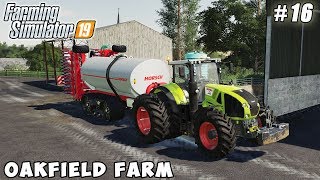 Baling straw spreading manure amp slurry  Farming on Oakfield Farm  FS 19  Timelapse 16 [upl. by Enomis560]