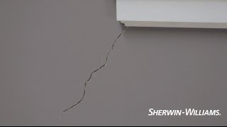 How to Fix Cracks in Drywall  SherwinWilliams [upl. by Oralee]