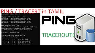 Ping and Tracert Traceroute in TAMIL [upl. by Hurlbut420]