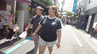 A walkthrough of the Tsukiji Fish Market Tokyo Japan [upl. by Fonseca]