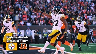 Steelers vs Bengals Condensed Replay  Week 13 [upl. by Dianna]